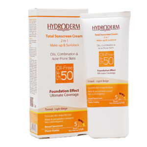 کرم ضد آفتاب کرم پودری فاقد چربی SPF50 هیدرودرم