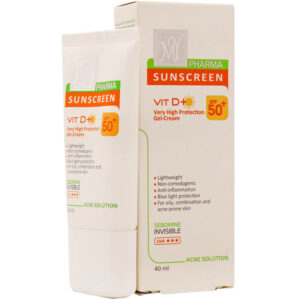 کرم ژل ضد آفتاب SPF50 آکنه سولوشن SPF50 مای فارما