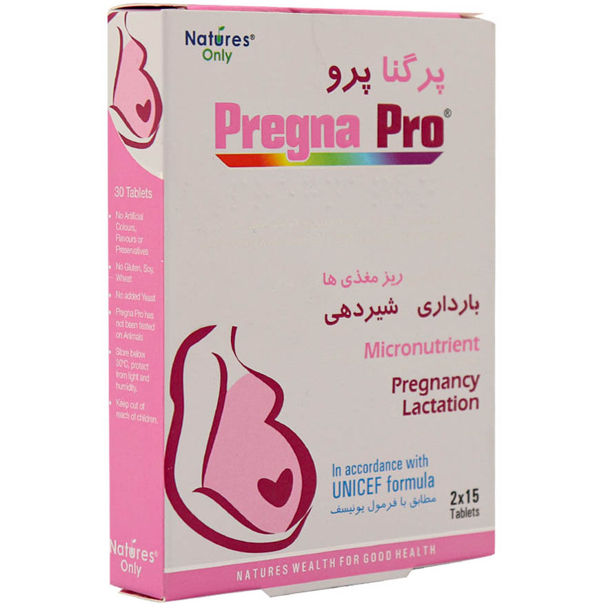 قرص پرگنا پرو نیچرز اونلی 30 عدد قرص پرگنا پرو نیچرز اونلی - Image 1