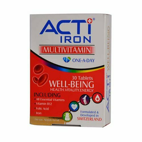 Acti_Iron_Mulivitamin_Tablet.jpg قرص اکتی آیرون ابیان - Image 1