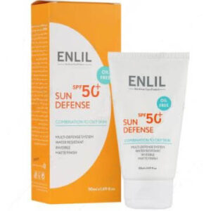 کرم ضد آفتاب بی رنگ پوست چرب SPF50 انلیل