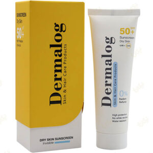کرم ضدآفتاب بی رنگ SPF50 پوست خشک درمالوگ
