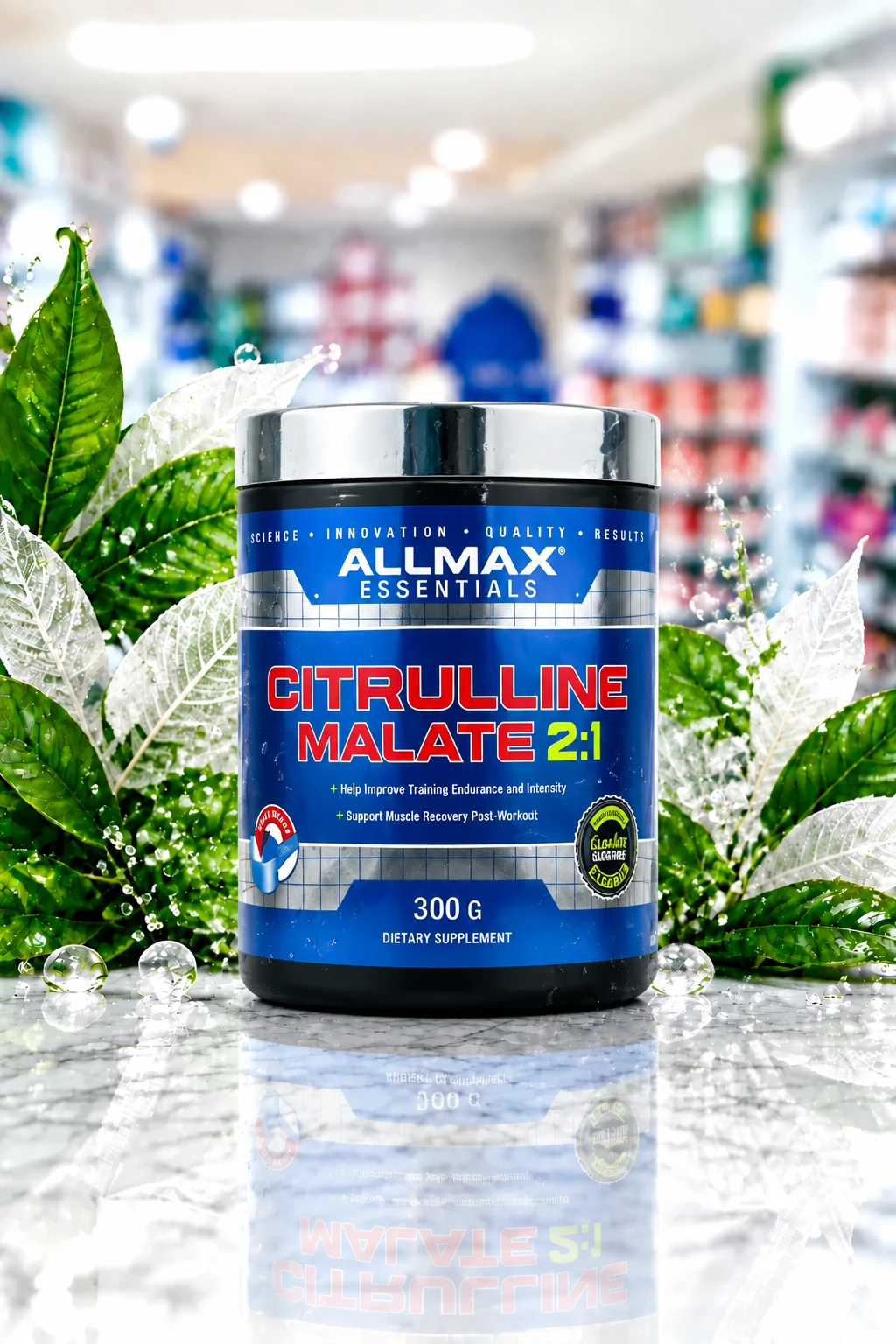 3FRA1ZfDZmnLejRTpOJU5EI9ljg-yFl5efs4R1uo-imgyU-YsA آلمکس پودر سيترولين مالات 2:1 300گرم(Allmax Citrulline Malate 2:1) - تصویر 1